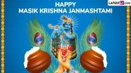 Masik Krishna Janmashtami 2025 Greetings and Lord Krishna Images: Celebrate the Auspicious Day With Divine Wishes, Photos and Messages
