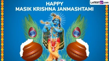 Masik Krishna Janmashtami 2025 Greetings and Lord Krishna Images: Celebrate the Auspicious Day With Divine Wishes, Photos and Messages