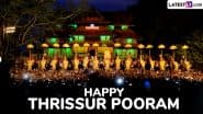 Thrissur Pooram 2025 Greetings: Celebrate the Vibrant Temple Festival With These Messages, Wishes, Greetings, Quotes, Images and HD Wallpapers