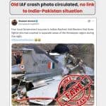 Fact Check: Did 3 IAF Fighter Jets Crash in Himalayas? Old Image of IAF Crash From 2016 Goes Viral, PIB Debunks Fake Claim