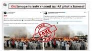 PIB Fact Check Debunks Fake News As Old Image Shared With False Claim of Indian Air Force Pilot's Funeral Goes Viral