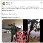 Indian Female Air Force Pilot Squadron Leader Shivani Singh Captured in Pakistan? PIB Fact Check Debunks Fake News