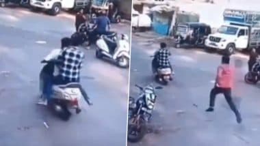 Dramatic Escape Caught on Camera in Nashik: Attempted Murder Accused Pushes Cop, Flees on Bike; Nabbed After 12 Hours (Watch Video)