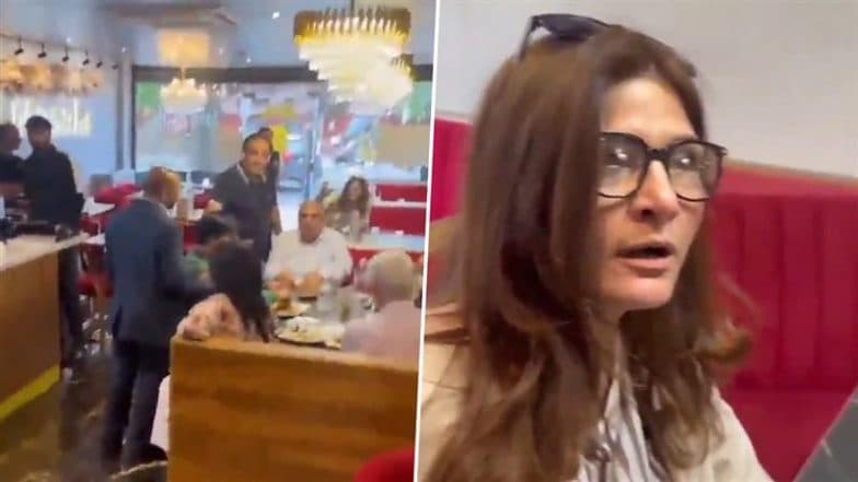 Safina Khan, Asad Malik Ugly Spat Caught on Camera: Pakistani Journalists Clash, Abuse Each Other in London Eatery; Video Goes Viral