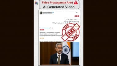 Video Shows EAM S Jaishankar Apologising Amid India-Pakistan Tensions? PIB Fact Check Debunks Fake News Going Viral
