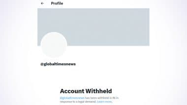 Global Times X Account Blocked: India Withholds X Handle of China's Newspaper for Spreading Fake News About Operation Sindoor