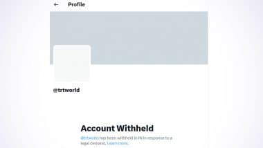 TRT World X Account Blocked: India Withholds X Handle of Turkish Broadcaster Over Fake News on Operation Sindoor