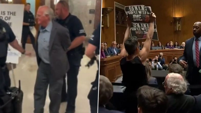 'Congress Kills Poor Kids in Gaza': Ben Cohen, Co-Founder of Ben & Jerry’s Ice Cream, Arrested and Removed From Senate While Protesting Against US Support for Israel (Watch Video)