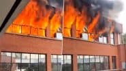 Sri Guru Gobind Singh College of Commerce Fire: Blaze Erupts in Library of College in Delhi’s Pitampura, No Casualties Reported (Watch Video)