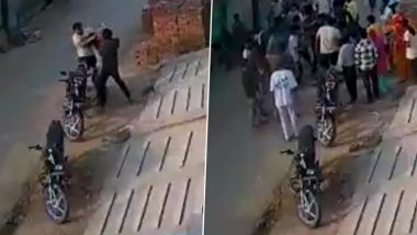 Bulandshahr Shocker: Man Kicked, Punched and Thrashed With Sticks After Opposing Daughter’s Harassment; 2 Arrested After Video Goes Viral