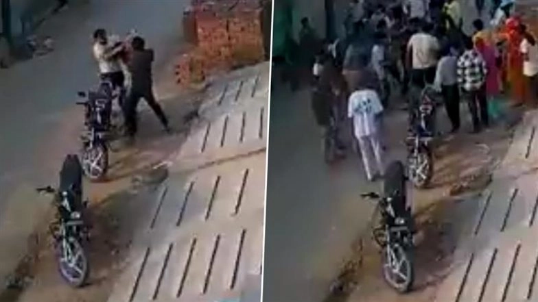 Bulandshahr Shocker: Man Kicked, Punched and Thrashed With Sticks After Opposing Daughter’s Harassment; 2 Arrested After Video Goes Viral