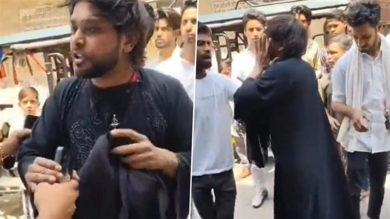 Shamli: Man Wearing Burqa Enters Temple in UP, Caught and Thrashed by Locals; Police Launch Probe As Video Goes Viral