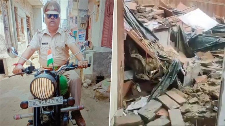Ghaziabad Cop Dies As Roof of ACP Office Collapses Due To Heavy Rainfall, Thunderstorm; Video Surfaces