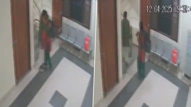 Amar Kishore Kashyap Viral Video: BJP Expels Gonda District President After Controversy Over Him Hugging Woman in Party Office