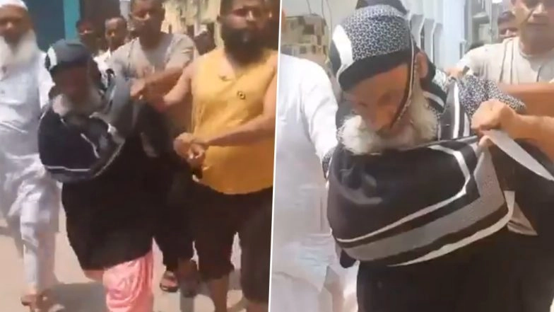 Sambhal: Disguised in Burqa, Elderly Man Tries to Murder Daughter-in-Law in UP, Gets Caught (Watch Video)