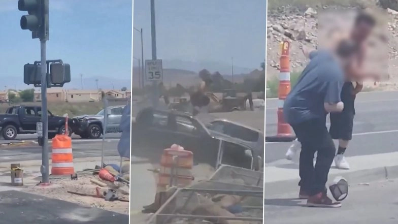 Las Vegas Shocker: Blood-Covered Man Rams Woman’s Truck Repeatedly in Violent Henderson Road Rage Spree; Faces 9 Felony Charges After Terrifying Attacks on Multiple Drivers (Watch Video)