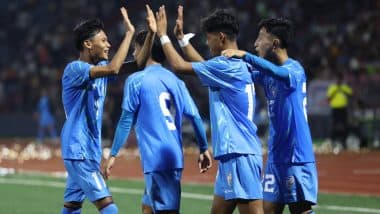 SAFF U-19 Championship 2025: India Beat Sri Lanka 8&ndash;0 To Start Campaign on a High; Danny Meitei Scores Hat-Trick, Prashan Jajo Nets Brace