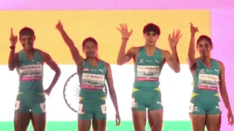 India Women's 4x400 M Relay Team Wins Gold Medal in Asian Athletics Championships 2025