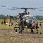 Cheetah Helicopter Emergency Landing: Indian Army’s Chopper Makes Precautionary Landing in Village in Golaghat After Taking Off From Jorhat (Watch Video)