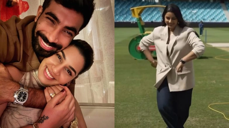 'Akkhi Duniya Ek Taraf, Mera Bumrah Ek taraf' Wife Sanjana Ganesan Mouths 'The Ba***ds of Bollywood' Dialogue for Husband Jasprit Bumrah On-Air During IND vs BAN Asia Cup 2025 Super 4 Match (Watch Video)