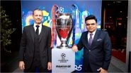 ICC Chairman Jay Shah Meets UEFA President Aleksander Ceferin in Munich Ahead of Champions League 2024-25 Final (See Post)