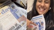 'You Know You've Made It in Life' Jemimah Rodrigues Jokes As She Finds Her Pic In Newspaper Where She Was Served Bhel Puri (Watch Video)