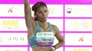 Jyothi Yarraji Wins Gold Medal at Women's 100M Hurdles Event in Asian Athletics Championships 2025; Retains Title