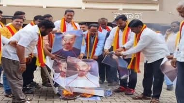 Kamal Haasan’s ‘Tamil Gave Birth to Kannada’ Remarks: Karnataka Rakshana Vedike Protests Against Actor for His Statement on Kannada Language