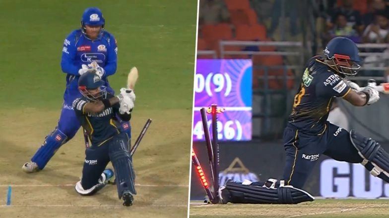Kusal Mendis Hit-Wicket Video: Watch Gujarat Titans Wicketkeeper-Batter Step On His Stumps During GT vs MI IPL 2025 Eliminator