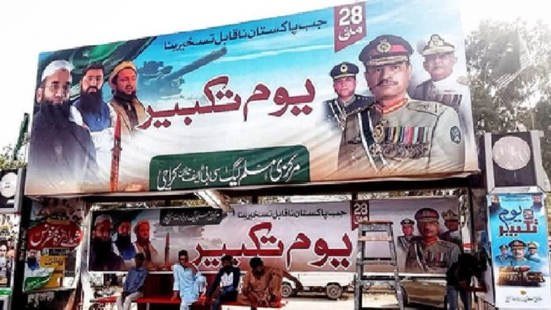 Pakistan: Lashkar Terrorists and Pak Army Chief Feature Together in Several Posters