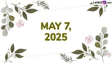 Special Days on May 7, 2025: Know Festivals, Famous Birthdays, Birth and Death Anniversaries