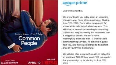 Prime Video Introduces Ad-Free Tier in India Sparking 'Black Mirror' Comparisons
