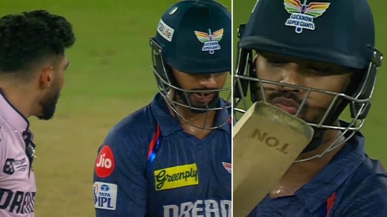 Sweet Revenge! Nicholas Pooran Smashes Six and A Four, Kisses Bat After Mohammed Siraj Tries To Sledge Him During GT vs LSG IPL 2025 Match (Watch Videos)