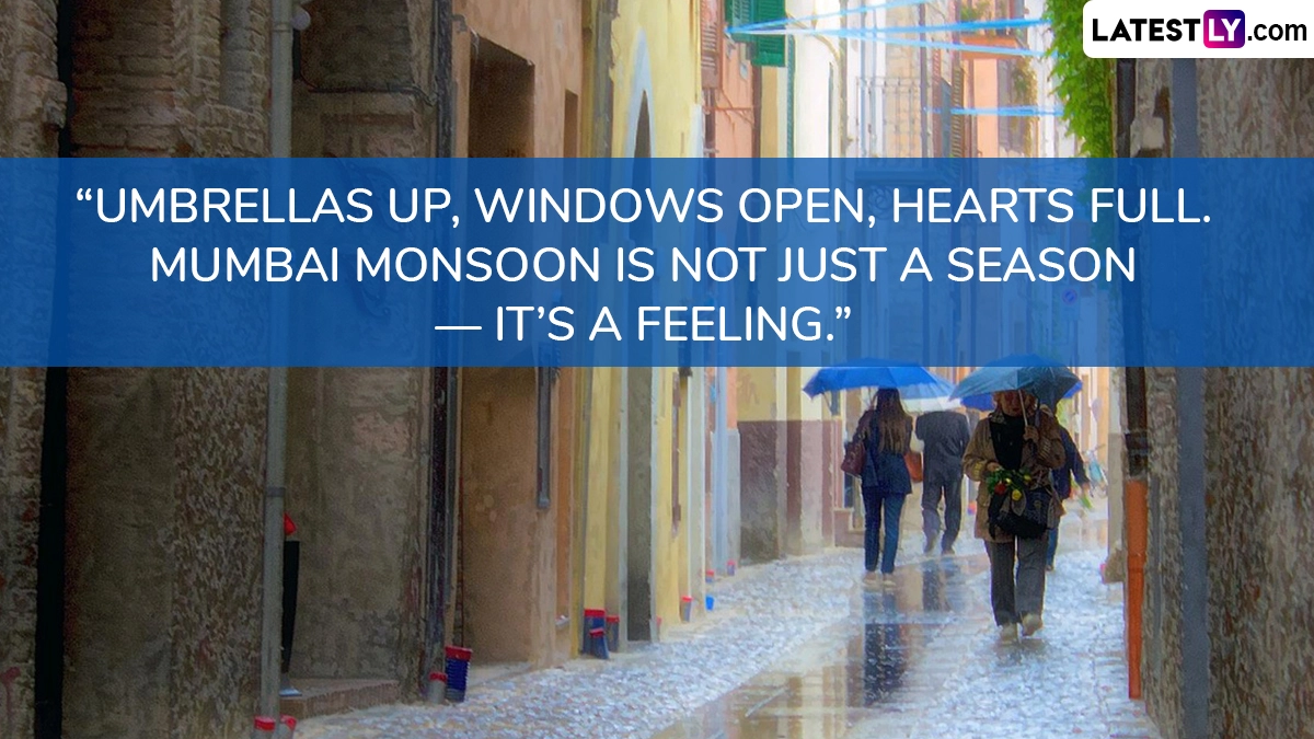“Umbrellas Up, Windows Open, Hearts Full. Mumbai Monsoon Is Not Just a Season — It’s a Feeling.”