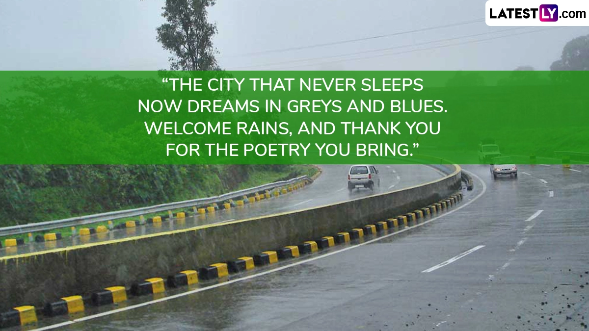 “The City That Never Sleeps Now Dreams in Greys and Blues. Welcome Rains, and Thank You for the Poetry You Bring.”