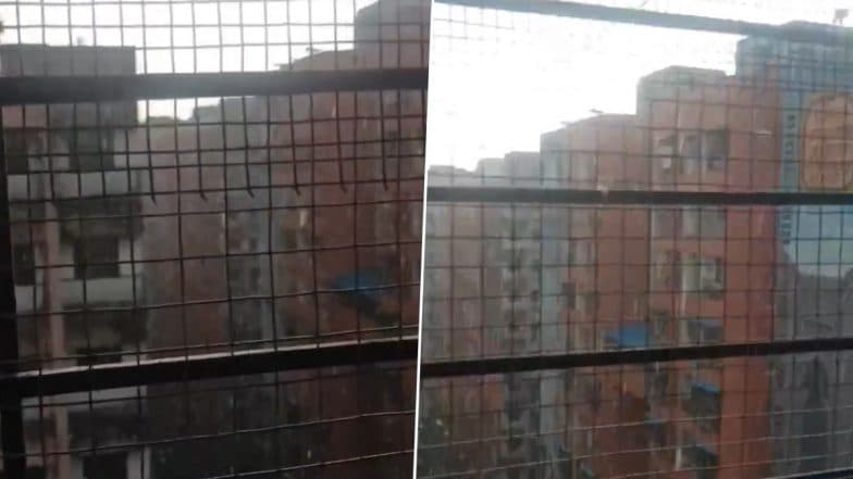 Mumbai Rains: Heavy Rainfall Lashes Parts of City As IMD Issues Yellow Alert for May 13 (See Pics and Videos)