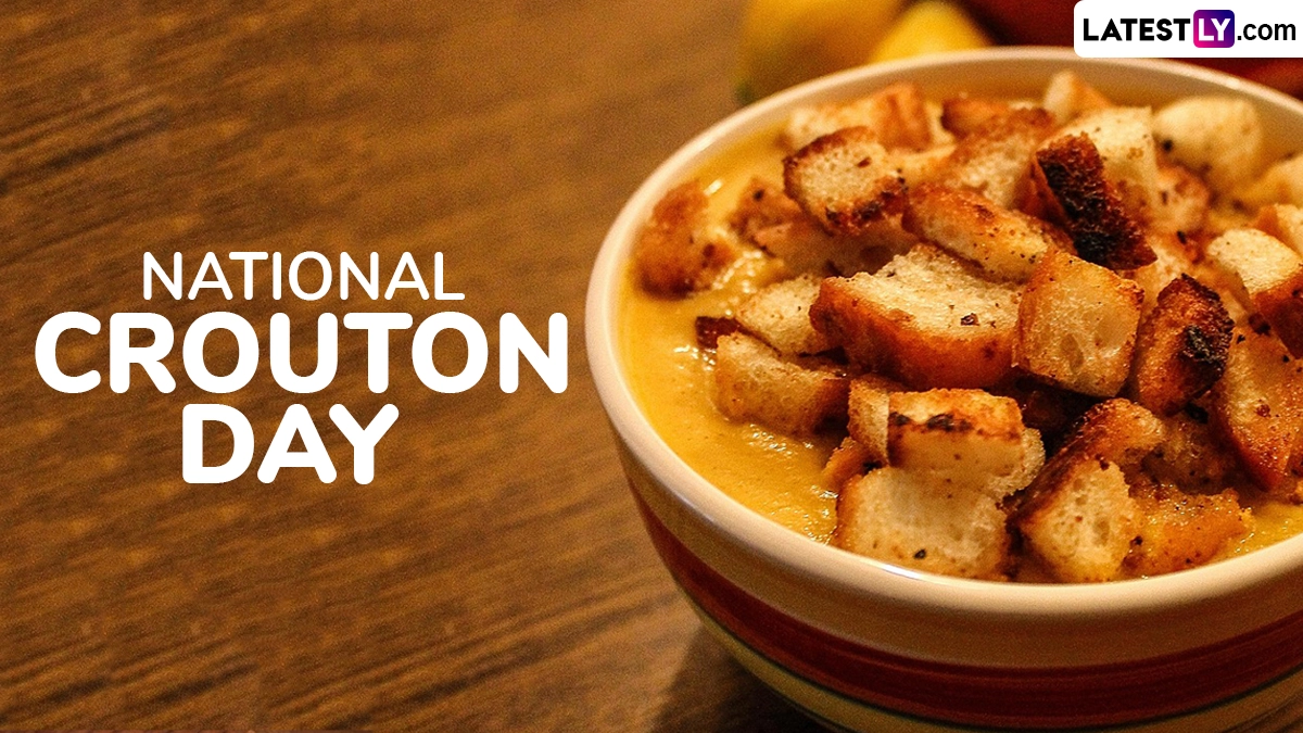 National Crouton Day, celebrated on 13 May, honours the humble crouton—those crunchy, flavourful bread cubes that add texture and taste to salads, soups, and more.