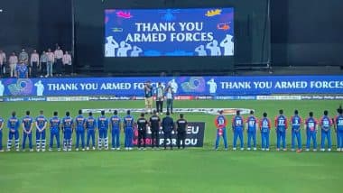 IPL 2025: National Anthem Played in Respect of Indian Armed Forces’ Operation Sindoor Ahead of MI vs DC Match at Wankhede Stadium
