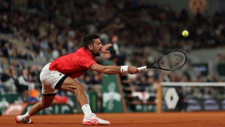 Corentin Moutet vs Novak Djokovic, French Open 2025 Free Live Streaming Online: How To Watch Live TV Telecast of Men's Singles Second Round Roland Garros Tennis Match?