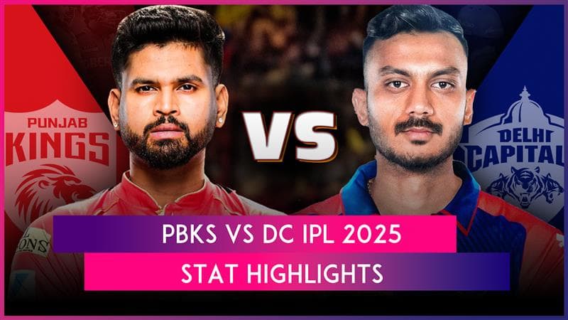 PBKS vs DC IPL 2025 Stat Highlights: Match Suspended Following Security Threat Due to Pakistani Drone Interceptions at Jammu