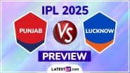 PBKS vs LSG IPL 2025 Preview: Key Battles, H2H, Impact Players and More About Punjab Kings vs Lucknow Super Giants Indian Premier League Season 18 Match 54