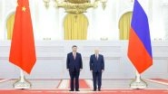 Vladimir Putin-Xi Jinping Meeting: Chinese President and Russian President Hold Talks in Moscow ahead of Victory Day (Watch Video)