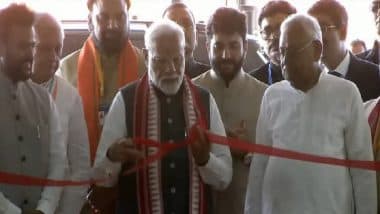 PM Narendra Modi Inaugurates New Terminal Building of Jayprakash Narayan International Airport in Bihar’s Patna (See Pics and Video)