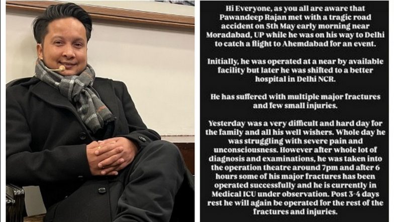 Pawandeep Rajan Health Update: &lsquo;Indian Idol 12&rsquo; Winner Undergoes 6-Hour Surgery for Fractures After Car Accident, Team Releases Statement