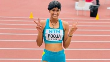 Pooja Singh Wins Gold Medal at Women's High Jump Event With Personal Best in Asian Athletics Championships 2025