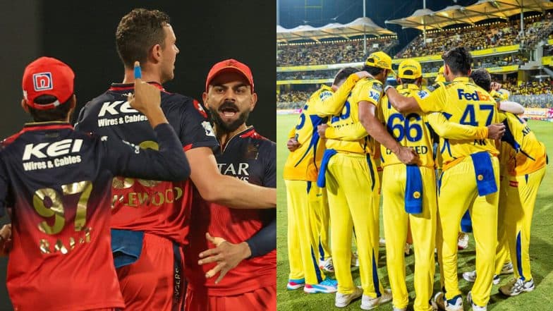 How to Watch RCB vs CSK IPL 2025 Free Live Streaming Online on JioHotstar? Get TV Telecast Details of Royal Challengers Bengaluru vs Chennai Super Kings Indian Premier League Match