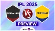 RCB vs CSK IPL 2025 Preview: Key Battles, H2H, Impact Players and More About Royal Challengers Bengaluru vs Chennai Super Kings Indian Premier League Season 18 Match 52