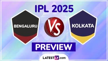 RCB vs KKR IPL 2025 Preview: Key Battles, H2H, Impact Players and More About Royal Challengers Bengaluru vs Kolkata Knight Riders Indian Premier League Season 18 Match 58