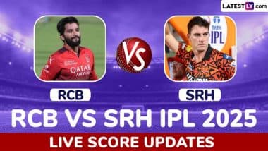 RCB 127/2 in 11 Overs | RCB vs SRH Live Score Updates of IPL 2025: Nitish Kumar Reddy Dismisses Mayank Agarwal