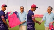Rahul Dravid Gifts Eugene Levy Special Rajasthan Royals Jersey, ‘Schitt’s Creek’ Actor Says, ‘My First Cricket Team’ (Watch Video)